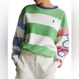 🌸POLO RALPH LAUREN SWEATSHIRT Women’s Oversized Sz XS